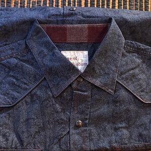 Dark Blue Button-Up Shirt